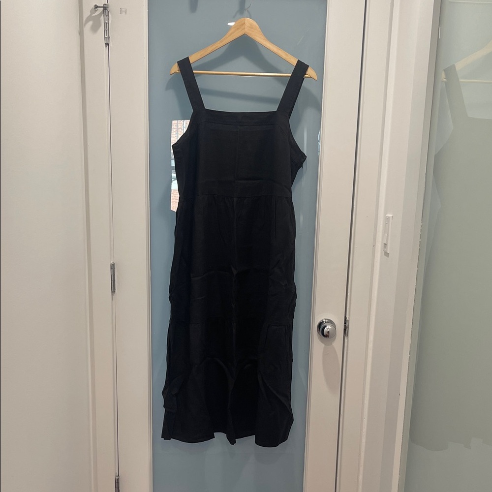 Eileen Fisher Black Midi Dress
